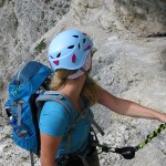 Das helle Dolomitgestein fasziniert uns am zweiten Teil des Bonacossasteiges. | Foto: Monika Huber