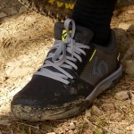 Auch bei Schiebepassagen ist der Grip der Sohle gut. | Foto: V. Sauer