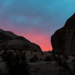 das wundersch&ouml;ne Abendrot im Barrah Canyon. | Foto: Michael Seidl