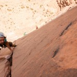 Hoch und ausgesetzt &uuml;ber dem W&uuml;stensand. | Foto: Michael Seidl