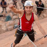 Klettern mit 18 Jugendlichen aus dem SOS Kinderdorf in Amann. | Foto: Michael Seidl