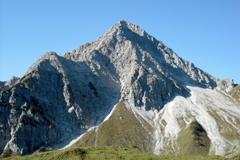 Das mächtige Gaishorn (2.247 Meter) von der Rossalpe aus gesehen. | Foto: Julia Gebauer