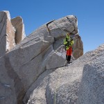 Roli Striemitzer beim Ausstieg von der Supercanaleta am Fitz Roy. | Foto: Inh&ouml;ger Sepp Jun.