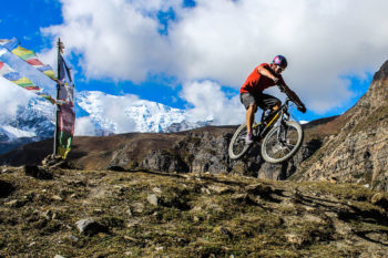 Mountainbiker in Nepal