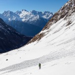 Skitest im April: Von Sulz, Firn bis Harsch waren alle Schnee-Aggregatzustände vertreten. | Foto: Markus Stadler