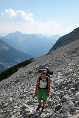 Schotterreißn, soweit das Auge reicht - nur eine Facette des Toni Gaugg-Wegs. | Foto: Arnold Zimprich