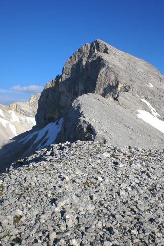 Nur ein kleiner Abstecher vom Toni Gaugg-Weg: Breitgrieskarspitze. | Foto: Arnold Zimprich