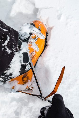 Die Bedienung im Schnee mit Handschuhen funktioniert optimal. | Foto: Franz Mösbauer