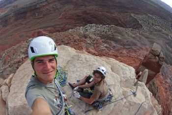 Klettern in den Red Rocks im Westen Amerikas. | Foto: Fabi Hagenauer