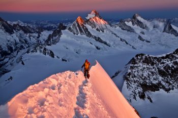 Abstieg vom M&ouml;nch &uuml;ber den Normalweg.| Foto: Frank Brockners