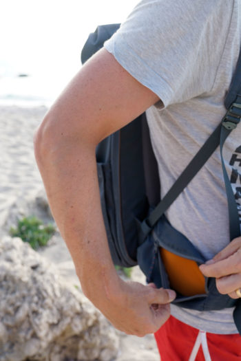 ... und der breite Hüftgurt. | Foto: Domenic Bernt