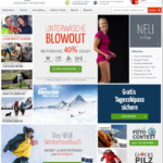 Die Bergzeit Website im Jahr 2016.